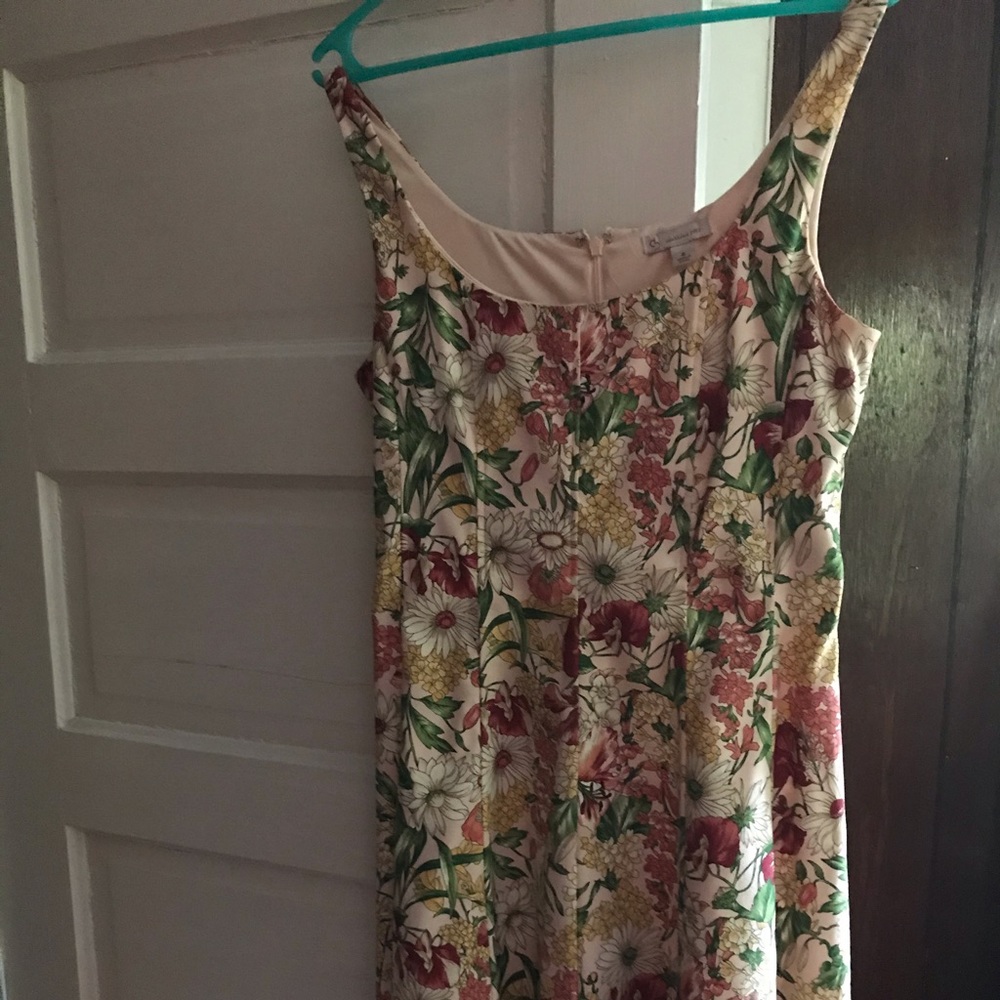 Dress Barn pink floral sundress